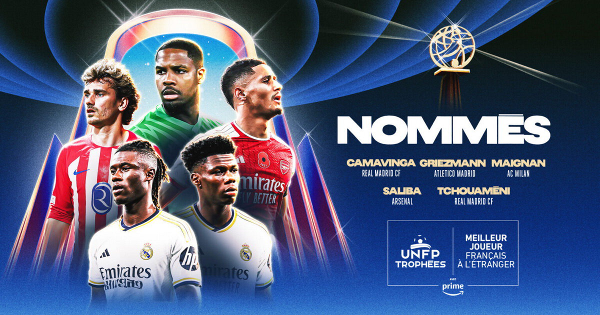 Гризманн, Тчуамени, Меньян, Камавинга и Салиба номинированы на приз лучшему французскому игроку за границей